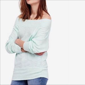 NWT Free People ‘Palisades’ off-the-shoulder oversized tunic, size small